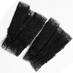 PUNK RAVE Gants Steampunk 'Eulalie' En Dentelle Noire -ALCHEMY GOTHIC shop gants steampunk eulalie en dentelle noire 4