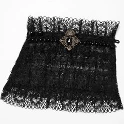 PUNK RAVE Gants Steampunk 'Eulalie' En Dentelle Noire -ALCHEMY GOTHIC shop gants steampunk eulalie en dentelle noire 8