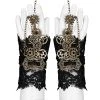 PUNK RAVE Gants Steampunk 'Gears And Spikes' En Dentelle