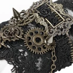 PUNK RAVE Gants Steampunk 'Gears And Spikes' En Dentelle 13 PUNK RAVE Gants Steampunk 'Gears And Spikes' En Dentelle -ALCHEMY GOTHIC shop gants steampunk gears and spikes en dentelle 4