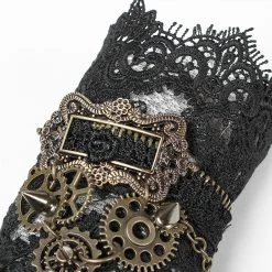 PUNK RAVE Gants Steampunk 'Gears And Spikes' En Dentelle 15 PUNK RAVE Gants Steampunk 'Gears And Spikes' En Dentelle -ALCHEMY GOTHIC shop gants steampunk gears and spikes en dentelle 6