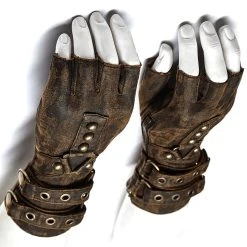 PUNK RAVE Gants Steampunk 'Mad Max' Marrons 20 PUNK RAVE Gants Steampunk 'Mad Max' Marrons -ALCHEMY GOTHIC shop gants steampunk mad max marrons 6