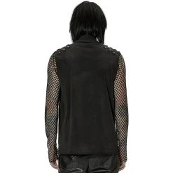 PUNK RAVE Gilet à Glissière Asymétrique 'Xanthus' Noir 19 PUNK RAVE Gilet à Glissière Asymétrique 'Xanthus' Noir -ALCHEMY GOTHIC shop gilet a glissiere asymetrique xanthus noir 2