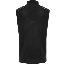 PUNK RAVE Gilet à Glissière Asymétrique 'Xanthus' Noir 26 PUNK RAVE Gilet à Glissière Asymétrique 'Xanthus' Noir -ALCHEMY GOTHIC shop gilet a glissiere asymetrique xanthus noir 9