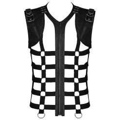 PUNK RAVE Gilet 'Apocalypse' Noir
