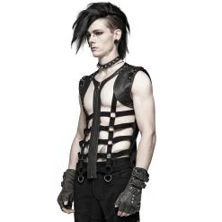 PUNK RAVE Gilet 'Apocalypse' Noir -ALCHEMY GOTHIC shop gilet apocalypse noir 4
