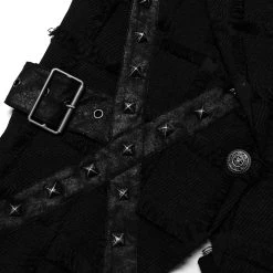 PUNK RAVE Gilet Asymétrique 'Decadent Grintalon' Noir 26 PUNK RAVE Gilet Asymétrique 'Decadent Grintalon' Noir -ALCHEMY GOTHIC shop gilet asymetrique decadent grintalon noir 10