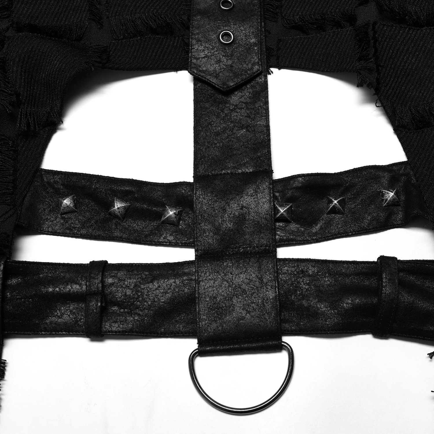 PUNK RAVE Gilet Asymétrique 'Decadent Grintalon' Noir 14 PUNK RAVE Gilet Asymétrique 'Decadent Grintalon' Noir – Image 12