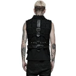 PUNK RAVE Gilet Asymétrique 'Decadent Grintalon' Noir 18 PUNK RAVE Gilet Asymétrique 'Decadent Grintalon' Noir -ALCHEMY GOTHIC shop gilet asymetrique decadent grintalon noir 2