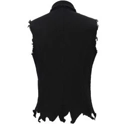 DEVIL FASHION Gilet 'Distressed Heavy Metal' Noir 29 DEVIL FASHION Gilet 'Distressed Heavy Metal' Noir -ALCHEMY GOTHIC shop gilet distressed heavy metal noir 7