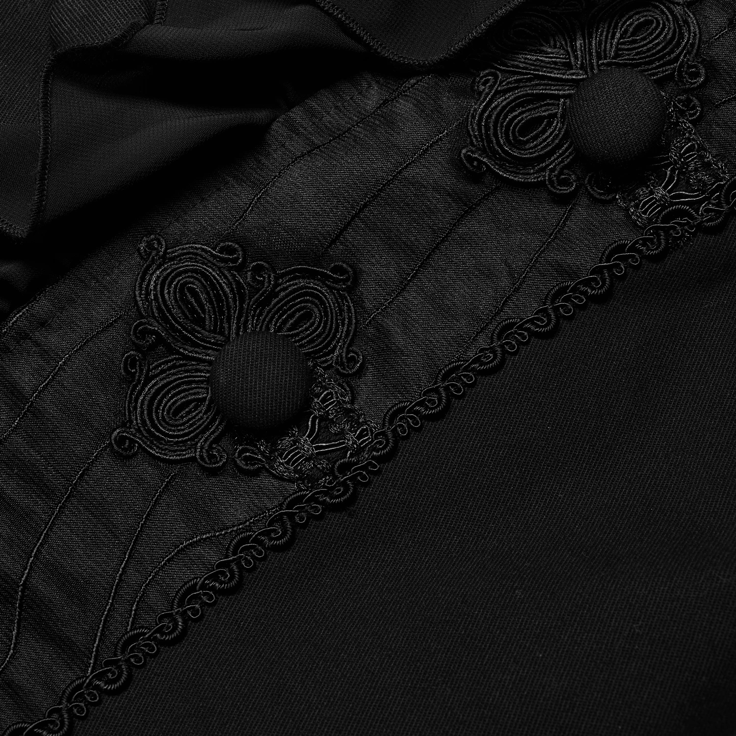 PUNK RAVE Gilet 'Gothic Noble Jacquard' Noir 15 PUNK RAVE Gilet 'Gothic Noble Jacquard' Noir – Image 13