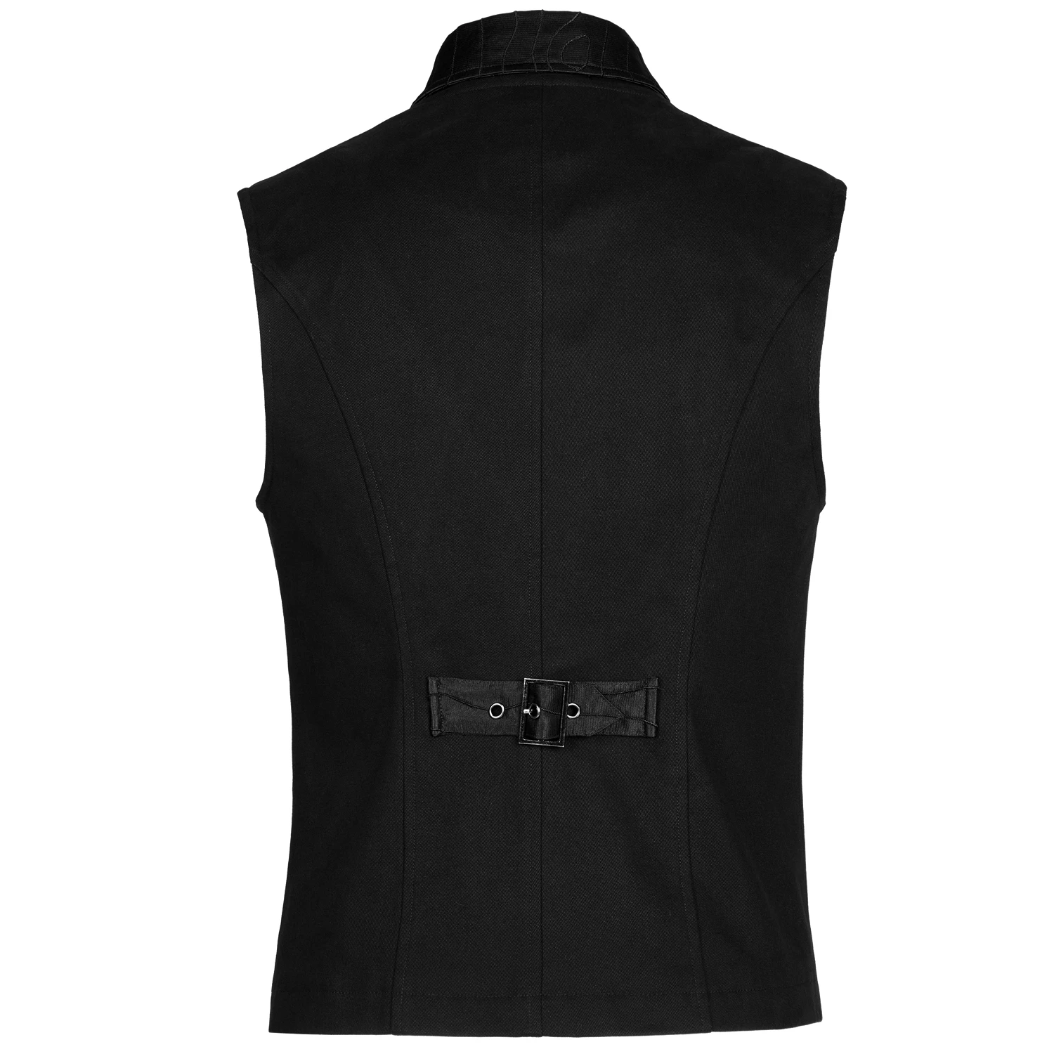 PUNK RAVE Gilet 'Gothic Noble Jacquard' Noir 10 PUNK RAVE Gilet 'Gothic Noble Jacquard' Noir – Image 8