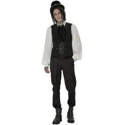 PUNK RAVE Gilet 'Gothic Patchwork' Noir 18 PUNK RAVE Gilet 'Gothic Patchwork' Noir -ALCHEMY GOTHIC shop gilet gothic patchwork noir 4