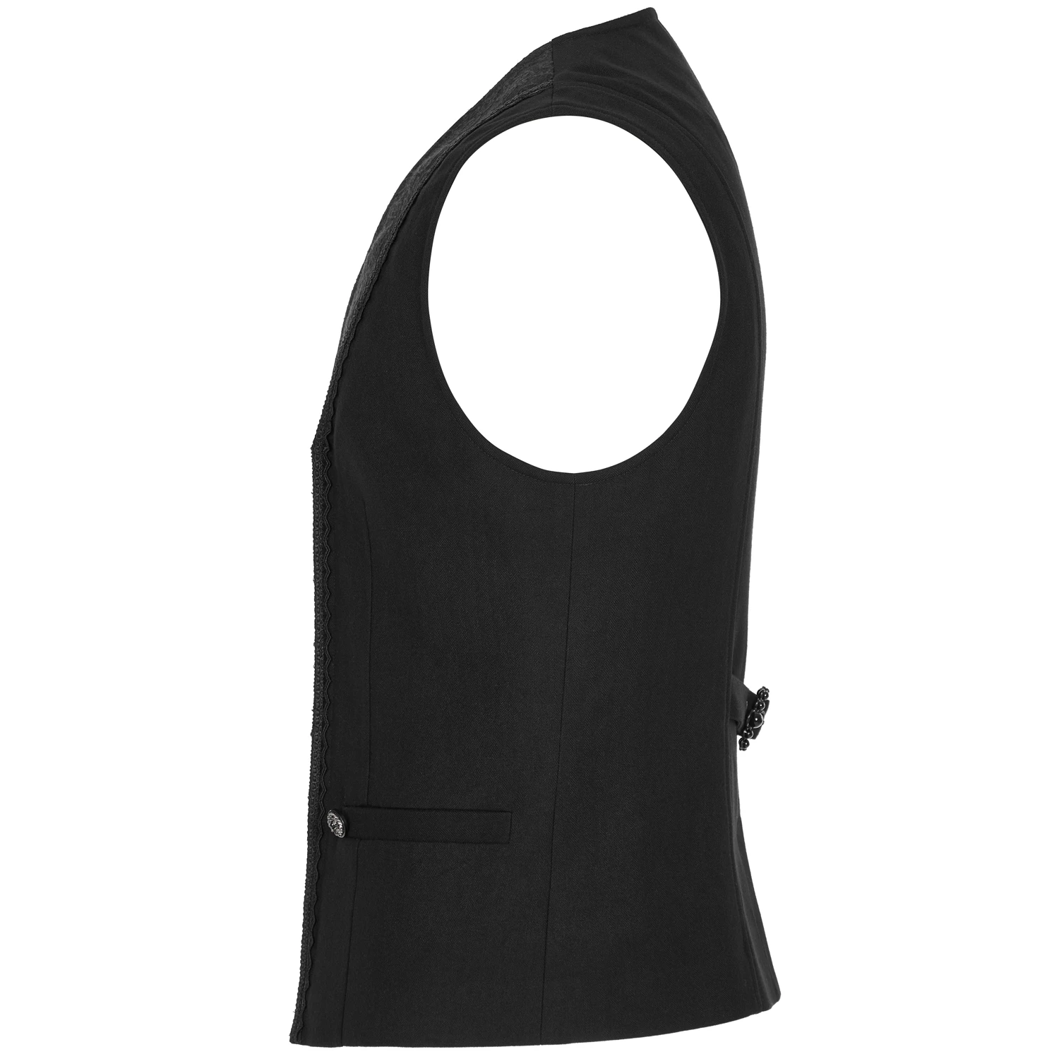 PUNK RAVE Gilet 'Gothic Patchwork' Noir 10 PUNK RAVE Gilet 'Gothic Patchwork' Noir – Image 8