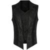 PUNK RAVE Gilet Gothique à Revers 'Saphrax' Noir 1 PUNK RAVE Gilet Gothique à Revers 'Saphrax' Noir -ALCHEMY GOTHIC shop gilet gothique a revers saphrax noir