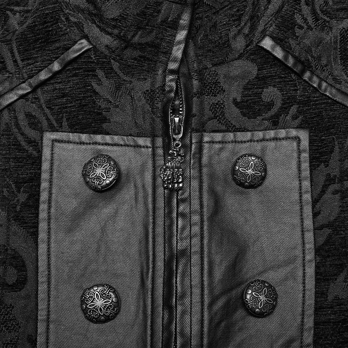 PUNK RAVE Gilet Gothique 'Arius' Noir 13 PUNK RAVE Gilet Gothique 'Arius' Noir – Image 11