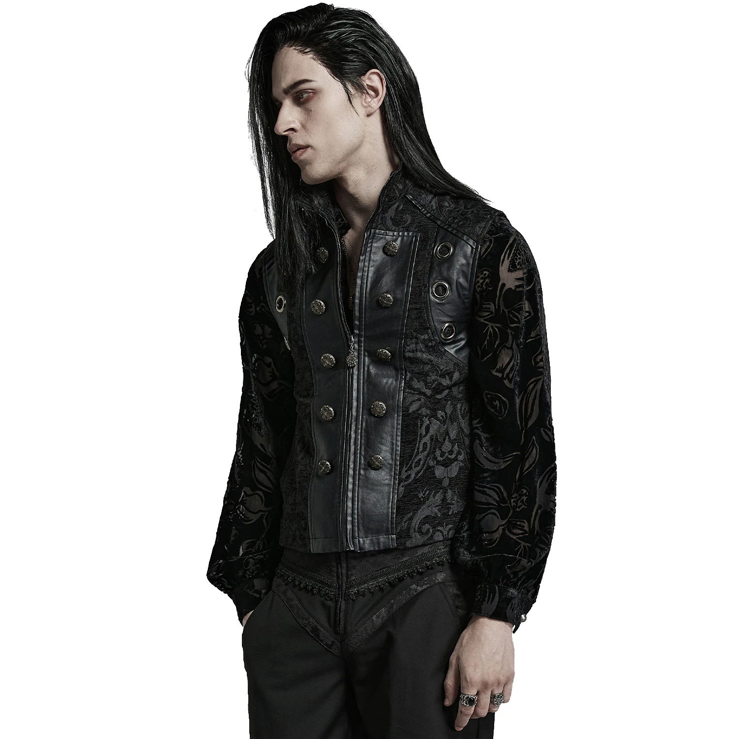PUNK RAVE Gilet Gothique 'Arius' Noir 6 PUNK RAVE Gilet Gothique 'Arius' Noir – Image 4