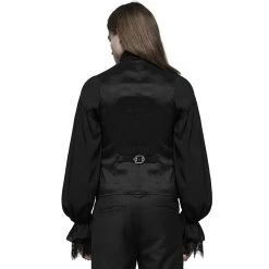 PUNK RAVE Gilet Gothique 'NightDreamer' Noir -ALCHEMY GOTHIC shop gilet gothique nightdreamer noir 2