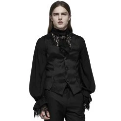 PUNK RAVE Gilet Gothique 'NightDreamer' Noir -ALCHEMY GOTHIC shop gilet gothique nightdreamer noir 3