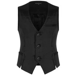 PUNK RAVE Gilet Gothique 'NightDreamer' Noir -ALCHEMY GOTHIC shop gilet gothique nightdreamer noir 5
