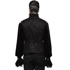 PUNK RAVE Gilet Gothique 'Nostalgic Lover' Noir -ALCHEMY GOTHIC shop gilet gothique nostalgic lover noir 2