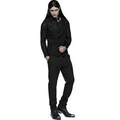 PUNK RAVE Gilet Gothique 'Nostalgic Lover' Noir -ALCHEMY GOTHIC shop gilet gothique nostalgic lover noir 4