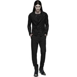 PUNK RAVE Gilet Gothique 'Nostalgic Lover' Noir -ALCHEMY GOTHIC shop gilet gothique nostalgic lover noir 5