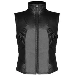 PUNK RAVE Gilet Gothique 'Orkus' Noir