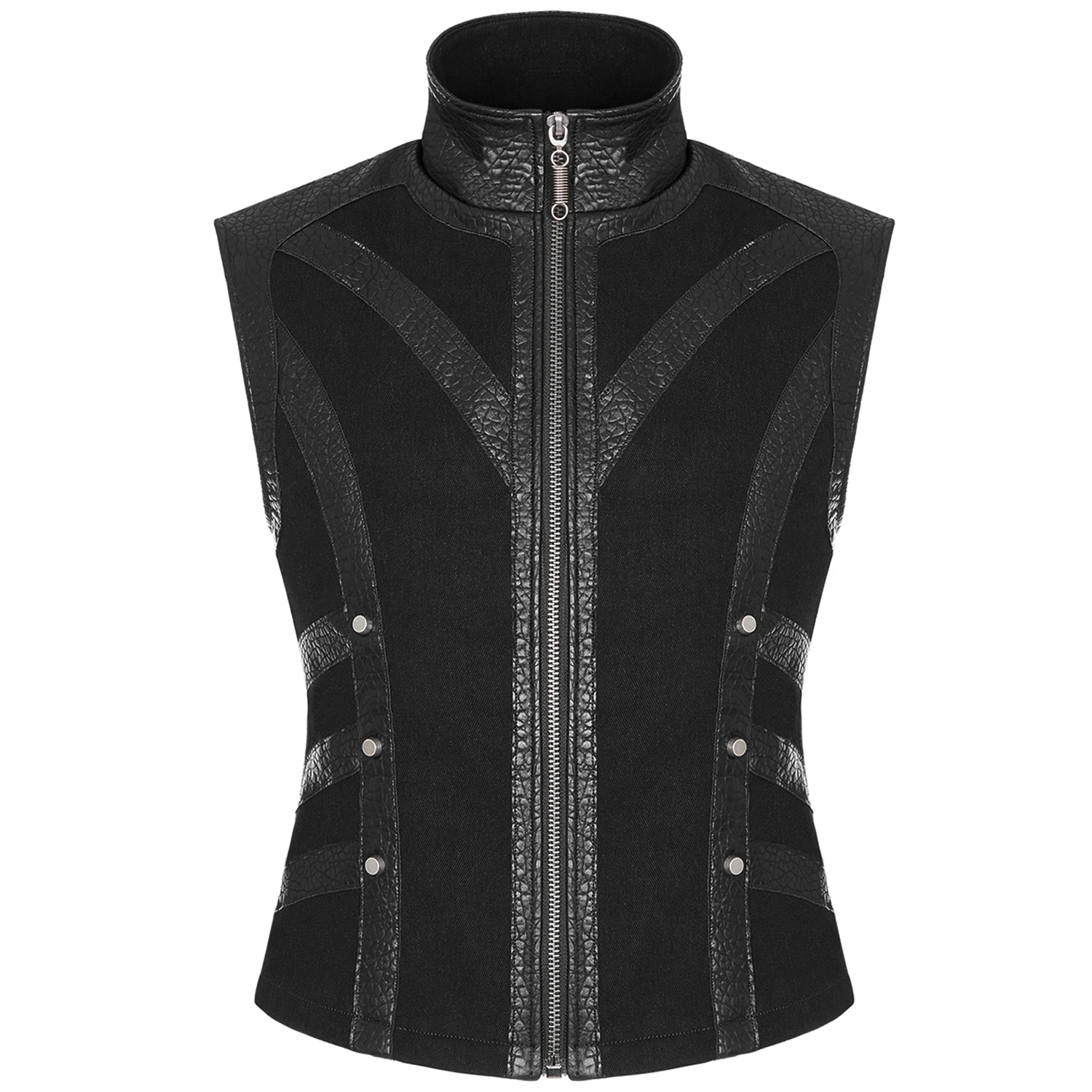 PUNK RAVE Gilet Gothique 'Panzer' Noir 9 PUNK RAVE Gilet Gothique 'Panzer' Noir – Image 7