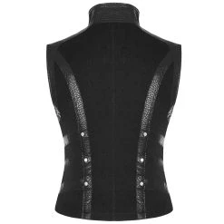 PUNK RAVE Gilet Gothique 'Panzer' Noir 23 PUNK RAVE Gilet Gothique 'Panzer' Noir -ALCHEMY GOTHIC shop gilet gothique panzer noir 7
