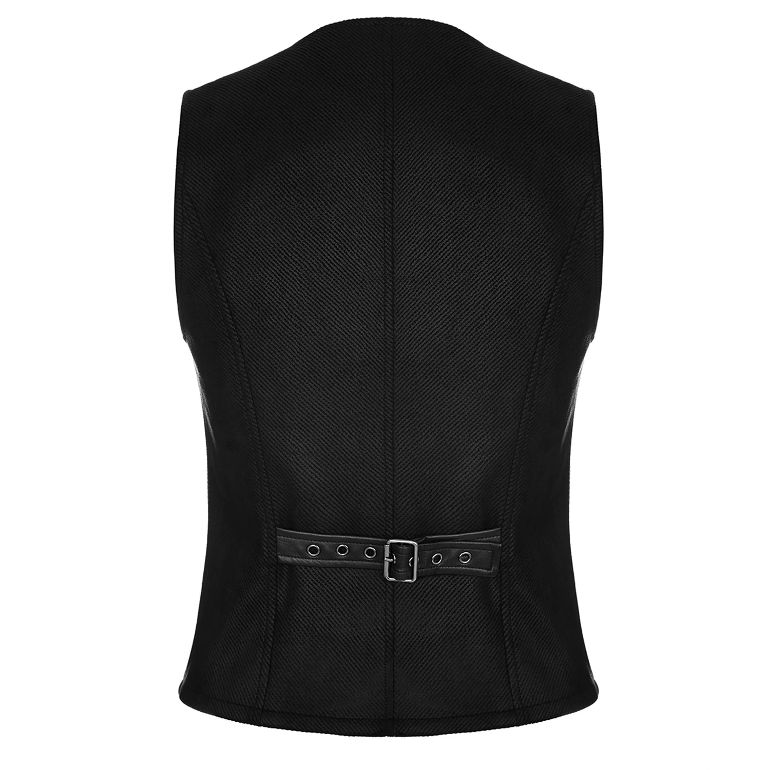 PUNK RAVE Gilet Gothique 'Taurus' Noir 4 PUNK RAVE Gilet Gothique 'Taurus' Noir – Image 2