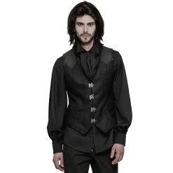 PUNK RAVE Gilet Gothique 'Taurus' Noir 18 PUNK RAVE Gilet Gothique 'Taurus' Noir -ALCHEMY GOTHIC shop gilet gothique taurus noir 4