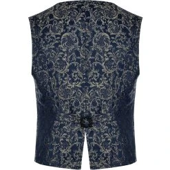 PUNK RAVE Gilet 'Lycidas' En Jacquard Bleu 24 PUNK RAVE Gilet 'Lycidas' En Jacquard Bleu -ALCHEMY GOTHIC shop gilet lycidas en jacquard bleu 8