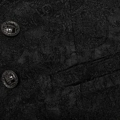 PUNK RAVE Gilet 'Lycidas' En Jacquard Noir 27 PUNK RAVE Gilet 'Lycidas' En Jacquard Noir -ALCHEMY GOTHIC shop gilet lycidas en jacquard noir 11