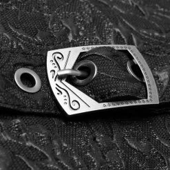 PUNK RAVE Gilet 'Silvanus' En Brocart Noir Et Velours Bordeaux -ALCHEMY GOTHIC shop gilet silvanus en brocart noir et velours bordeaux 11