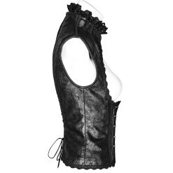 PUNK RAVE Gilet Underbust Steampunk 'Nereid' Noir -ALCHEMY GOTHIC shop gilet underbust steampunk nereid noir 10