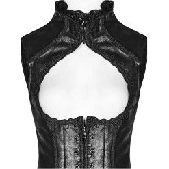 PUNK RAVE Gilet Underbust Steampunk 'Nereid' Noir -ALCHEMY GOTHIC shop gilet underbust steampunk nereid noir 11