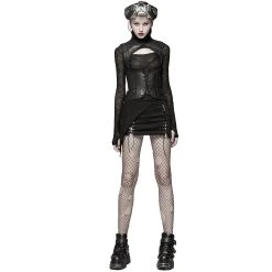 PUNK RAVE Gilet Underbust Steampunk 'Nereid' Noir -ALCHEMY GOTHIC shop gilet underbust steampunk nereid noir 5