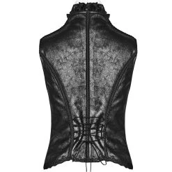 PUNK RAVE Gilet Underbust Steampunk 'Nereid' Noir -ALCHEMY GOTHIC shop gilet underbust steampunk nereid noir 9