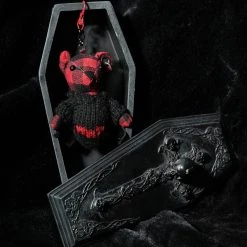 PUNK RAVE Gothic Red Bat Bear -ALCHEMY GOTHIC shop gothic red bat bear 2