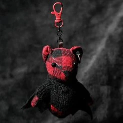 PUNK RAVE Gothic Red Bat Bear -ALCHEMY GOTHIC shop gothic red bat bear 4