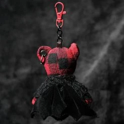 PUNK RAVE Gothic Red Bat Bear -ALCHEMY GOTHIC shop gothic red bat bear 5