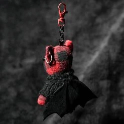 PUNK RAVE Gothic Red Bat Bear -ALCHEMY GOTHIC shop gothic red bat bear 6