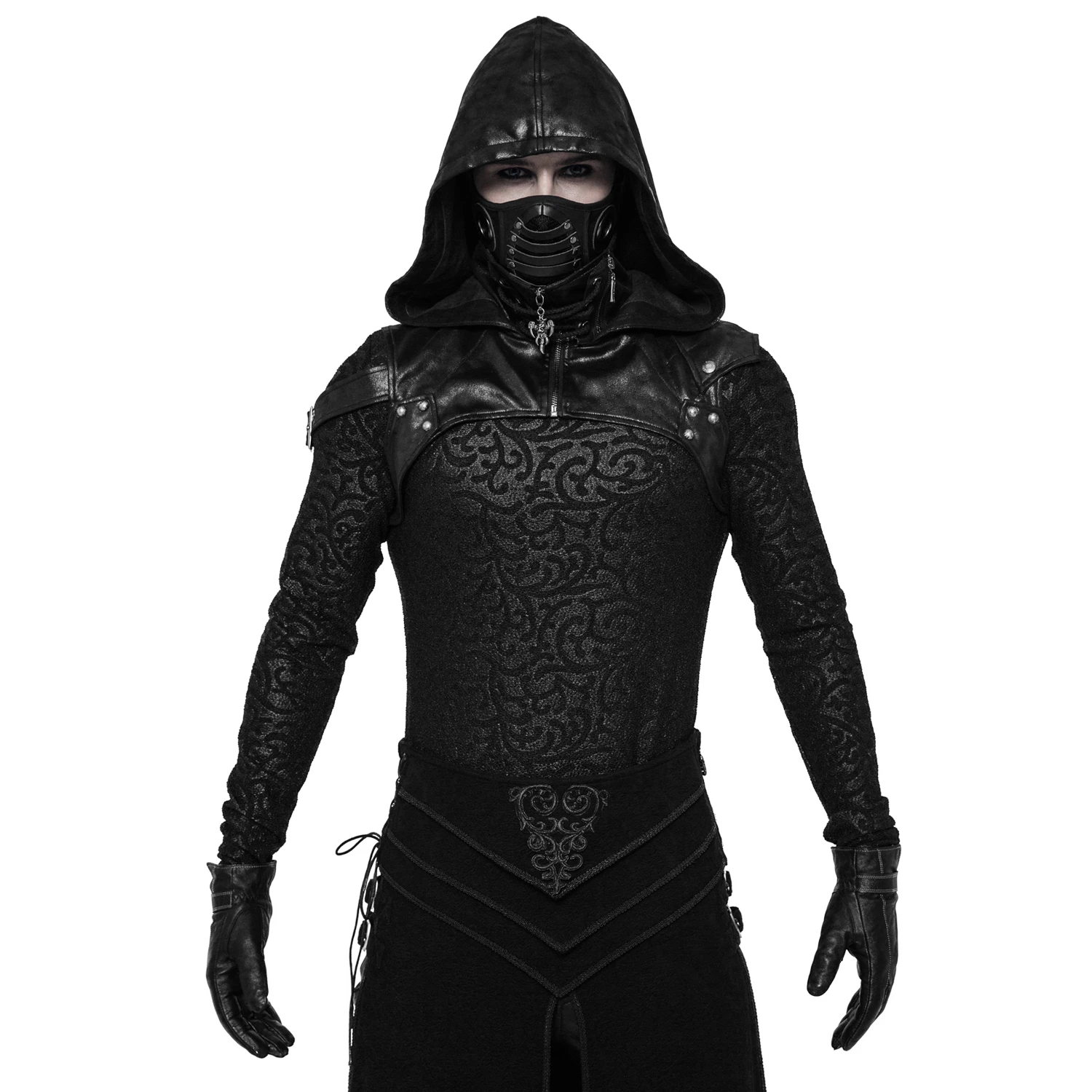 PUNK RAVE Harnais-Capuche 'Assassin's Creed' Noir 4 PUNK RAVE Harnais-Capuche 'Assassin's Creed' Noir – Image 2