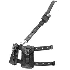 DEVIL FASHION Harnais Ceinture 'Altaïr' Noir -ALCHEMY GOTHIC shop harnais ceinture altair noir 5