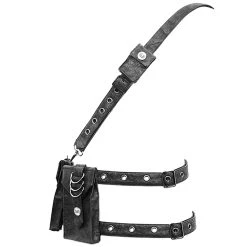 DEVIL FASHION Harnais Ceinture 'Altaïr' Noir -ALCHEMY GOTHIC shop harnais ceinture altair noir 7