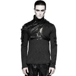 PUNK RAVE Harnais D'Epaule Steampunk 'Catharsis' Noir -ALCHEMY GOTHIC shop harnais d epaule steampunk catharsis noir 2