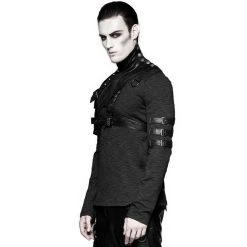 PUNK RAVE Harnais D'Epaule Steampunk 'Catharsis' Noir -ALCHEMY GOTHIC shop harnais d epaule steampunk catharsis noir 4