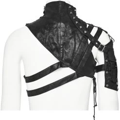PUNK RAVE Harnais D'Epaule Steampunk 'Catharsis' Noir -ALCHEMY GOTHIC shop harnais d epaule steampunk catharsis noir 6