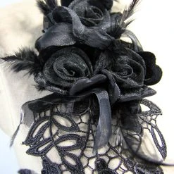 Eva Lady Harnais De Poitrine 'Black Roses' Noir -ALCHEMY GOTHIC shop harnais de poitrine black roses noir 12